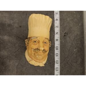 BOSSONS CHALKWARE FACES HEADS ENGLAND ~ CHEF‎ ~ 1969